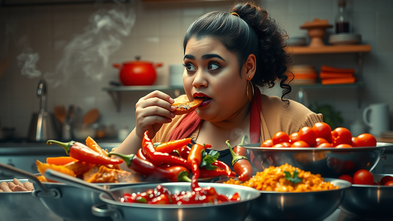 Vibrant array of spicy foods - spicy food hard to digest, digestive tract