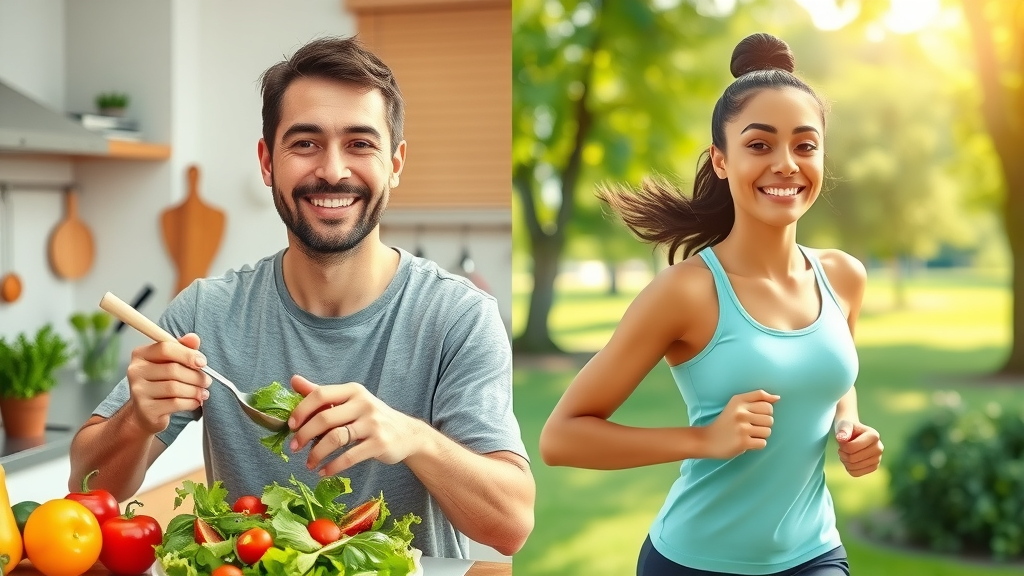 salad and exercise healthy lifestyle choices for slow colon polyp growth