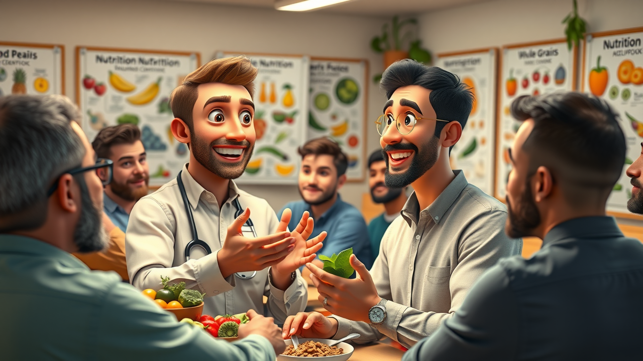 Friendly nutritionist answering questions about flaxseed and testosterone for men