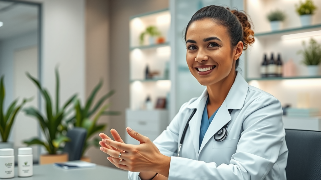 Dermatologist answering oily skin FAQs, a source of expert guidance for skin care routines