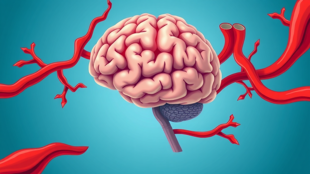 Infographic of brain health and blood pressure - impact of hypertension on young adults