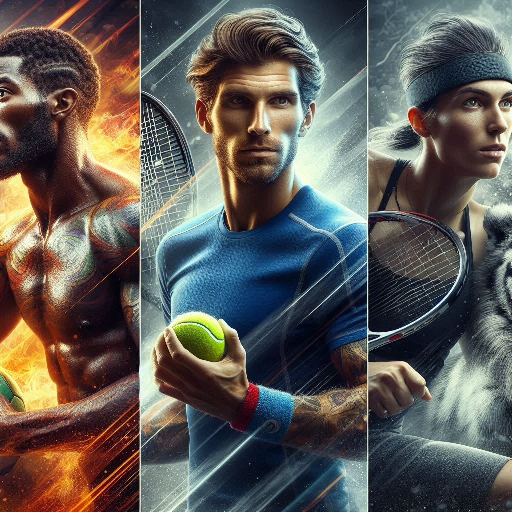  collage of 3 different, professional athletes 