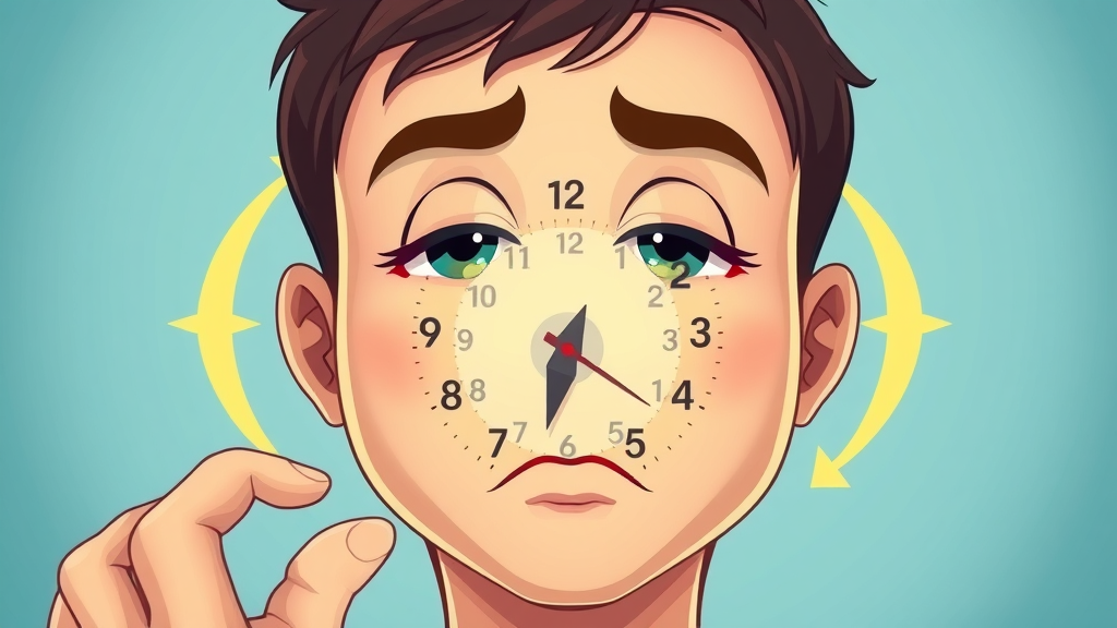 infographic of circadian rhythm clock and sleep-wake cycle
