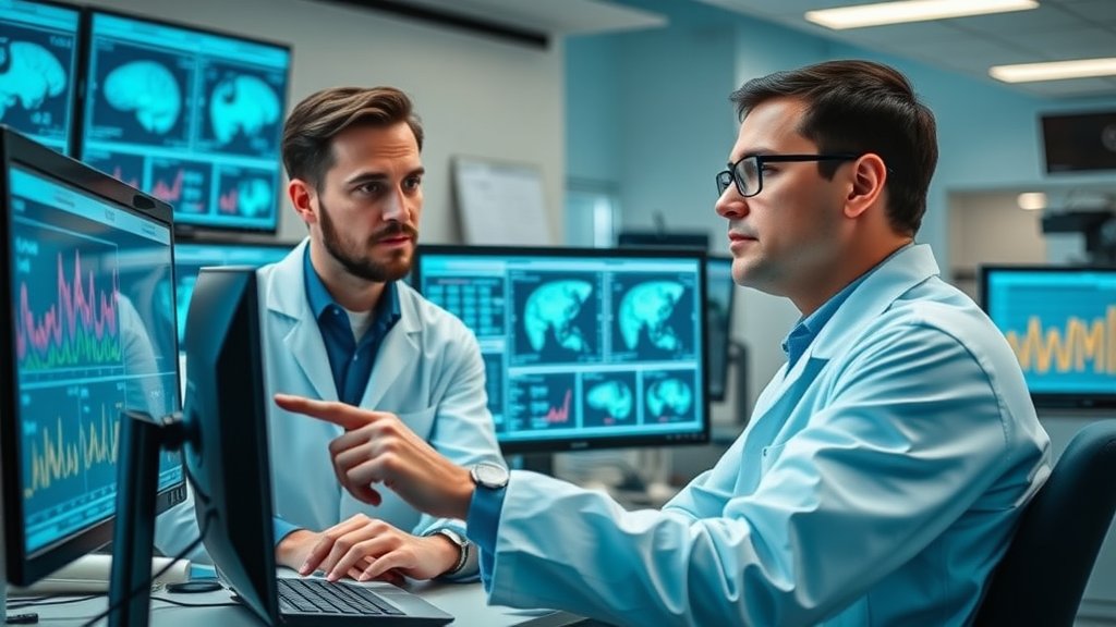 researchers analyzing effects of bright light therapy on sleep quality using digital sleep charts