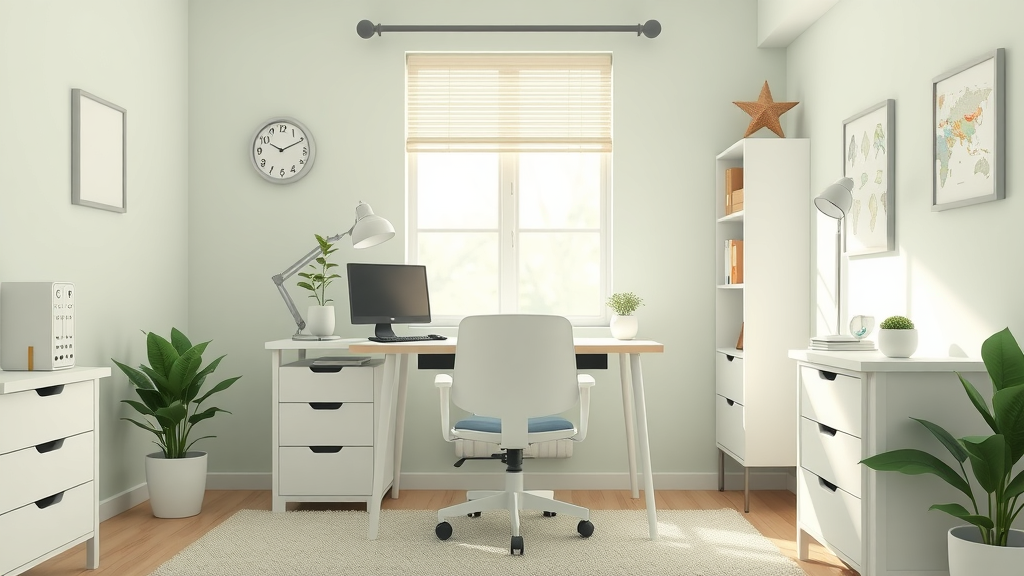 Organized Peaceful Workspace to Reduce Feelings of Overwhelm from Digital News