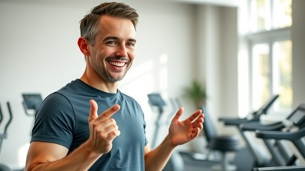 Personal trainer demonstrating safer exercise alternative to prevent common gym injuries