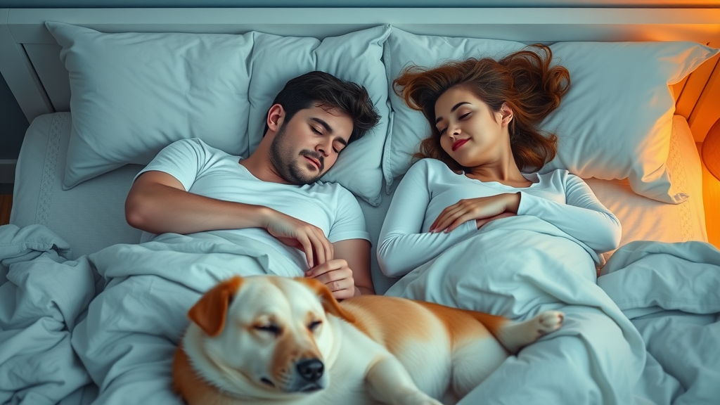 get more sleep - couple sleeping soundly and relaxed hand in hand in a peaceful bedroom