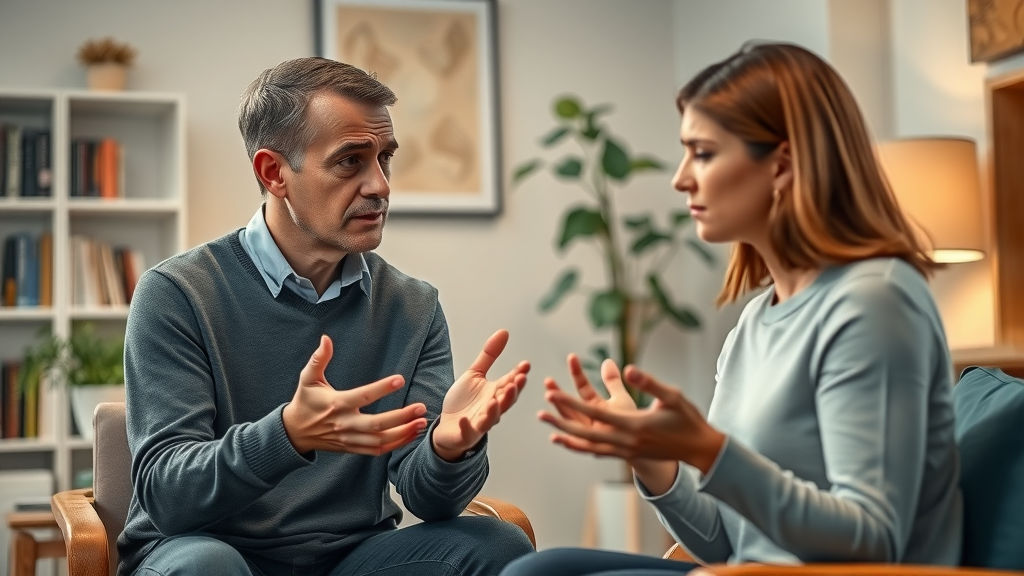 therapist supporting patient experiencing emotional stress symptoms and overlap with mental health