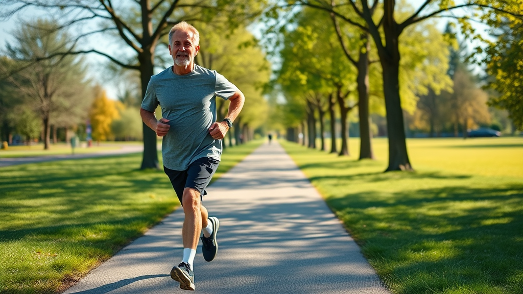 active man reducing emotional stress signs through lifestyle changes and outdoor exercise